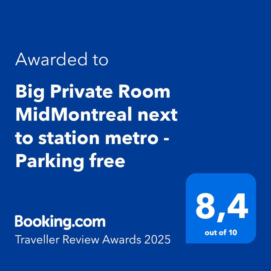 Big Private Room Midmontreal Next To Station Metro - Parking Free Ngoại thất bức ảnh